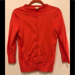 Jcrew Burnt Orange Cardigan